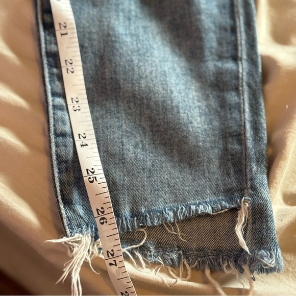 Rare MOTHER Denim STUNNER ANKLE STEP FRAY High Rise Jeans HELTER SKELTER 26 $258 - Picture 13 of 16